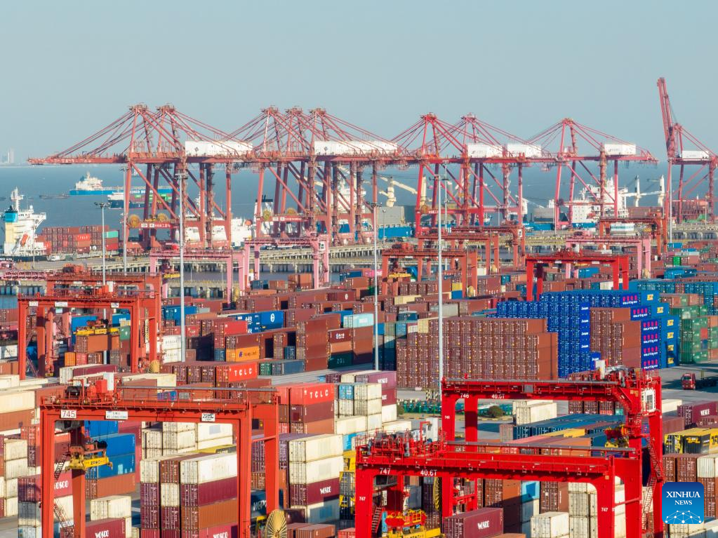 Container terminal of Taicang Port, E China's Jiangsu Province