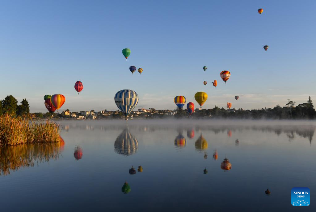 Balloons Over Waikato Festival held in Hamilton, New Zealand