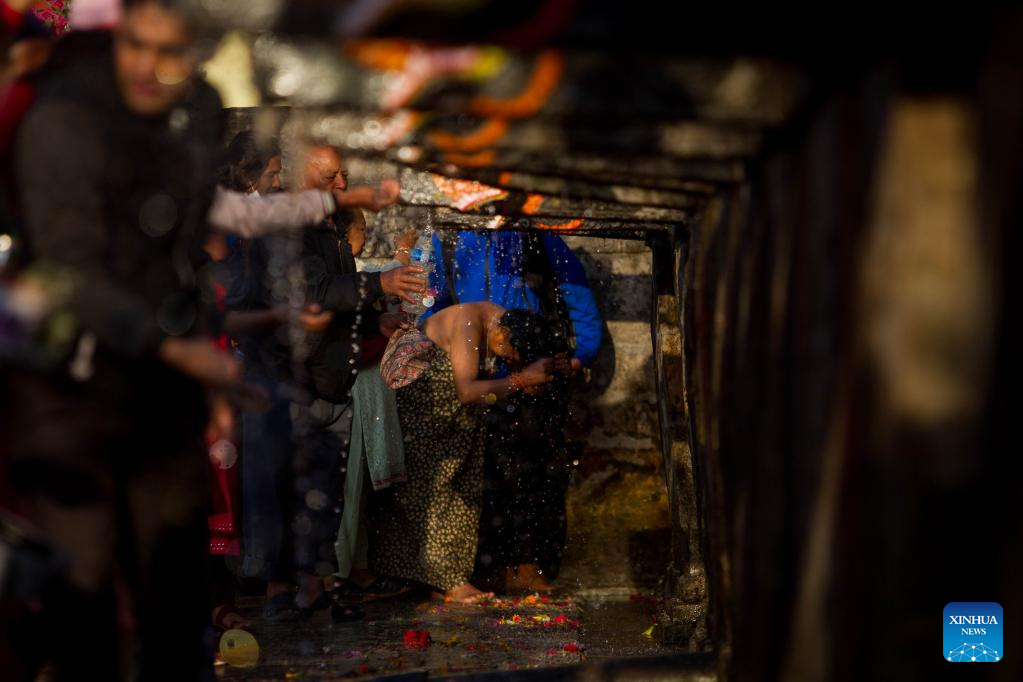 Baishak Asnan festival celebrated in Kathmandu, Nepal