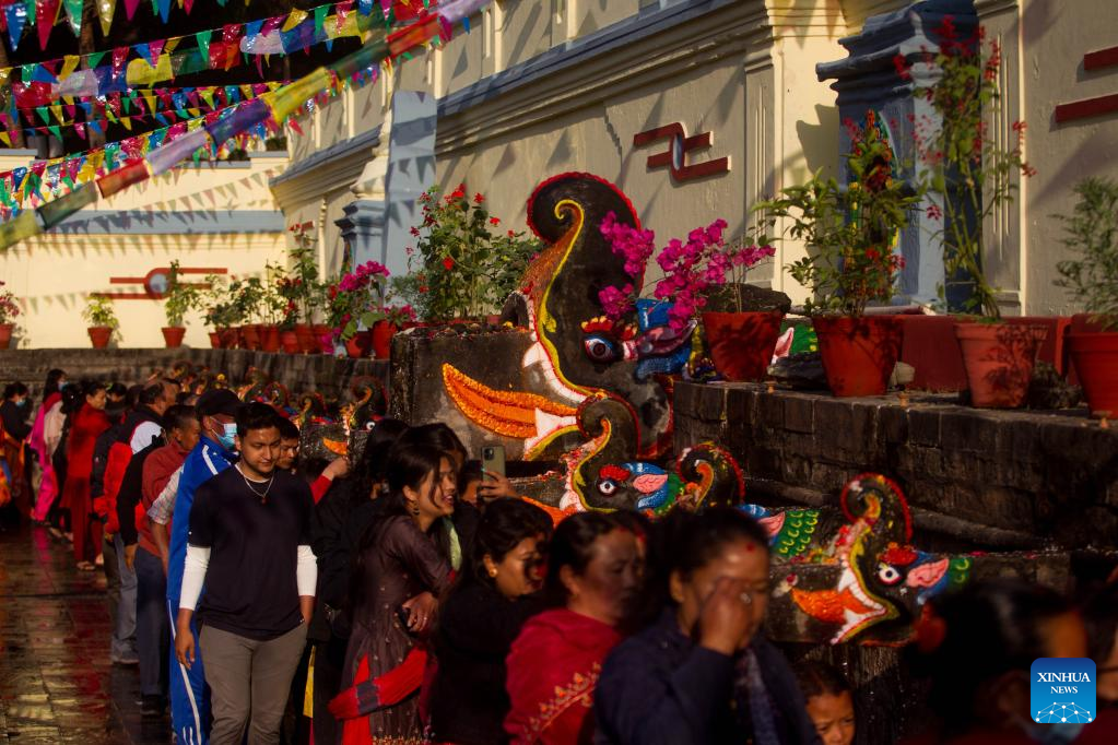 Baishak Asnan festival celebrated in Kathmandu, Nepal