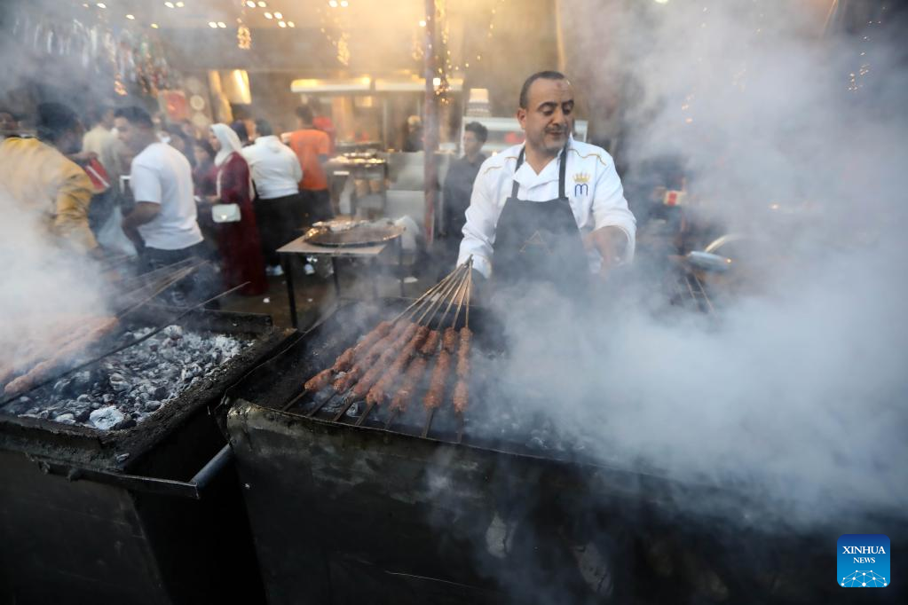 Iftar meals served during Ramadan in Egypt