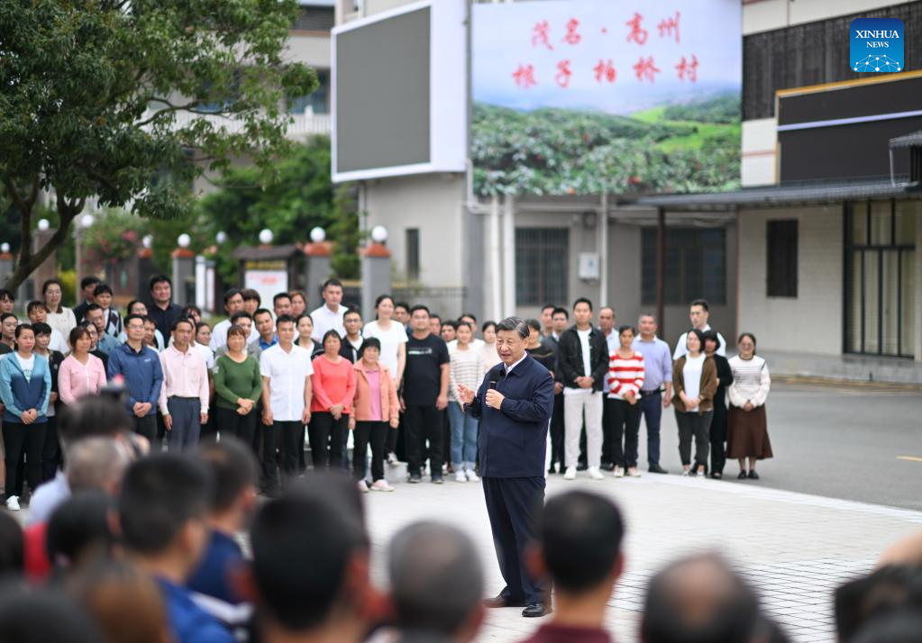 Xi inspects southern Chinese city of Maoming