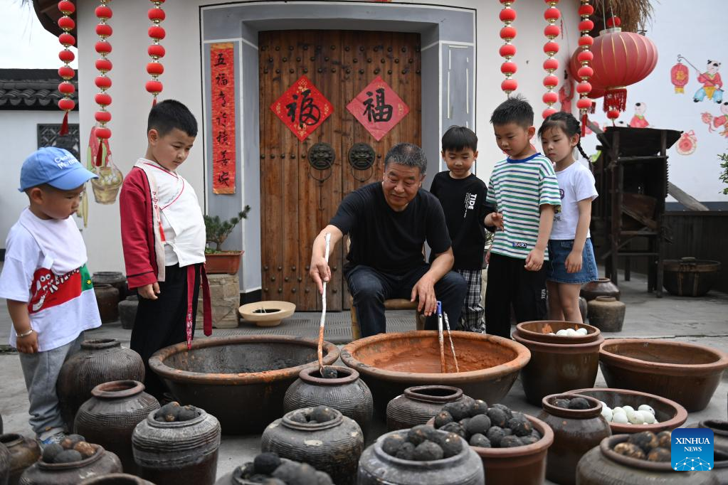 Villagers mark upcoming 