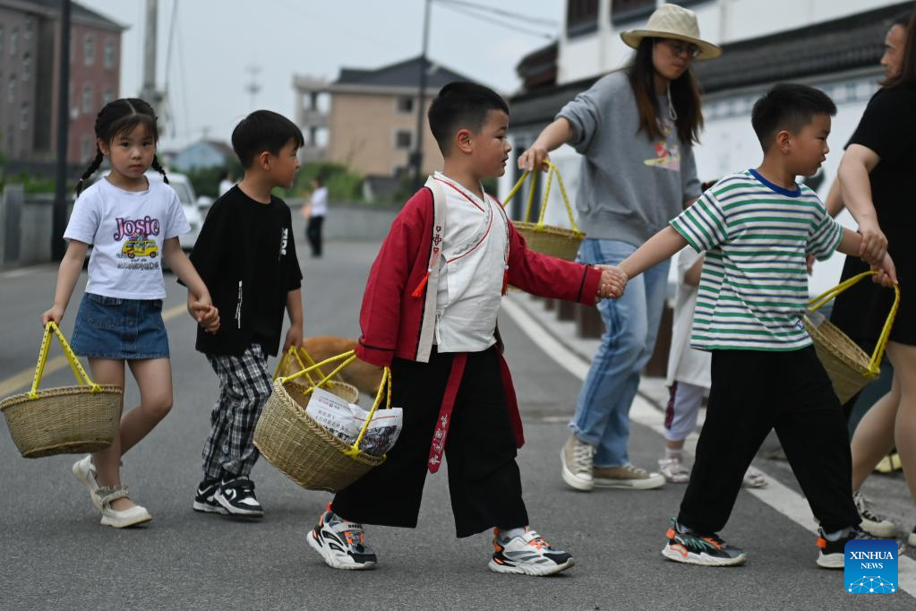 Villagers mark upcoming 