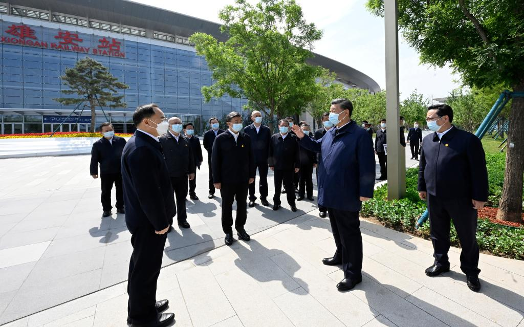 Xi inspects Xiong'an New Area, urges new progress for