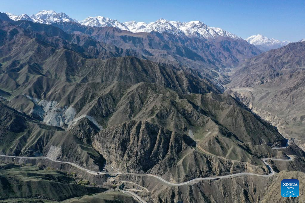 Scenery of Dushanzi-Kuqa Highway in Xinjiang, NW China