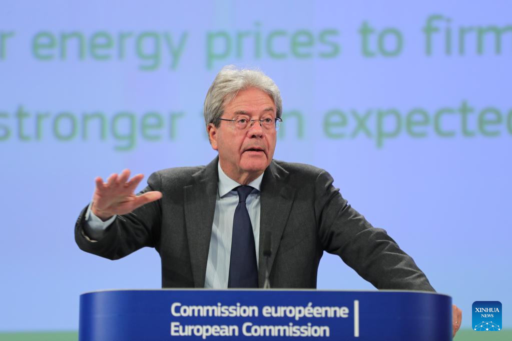 Press conference on Spring 2023 Economic Forecast held in Brussels, Belgium