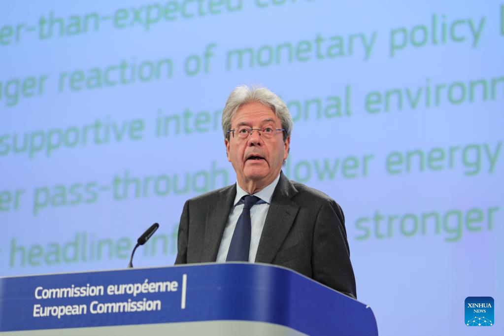 Press conference on Spring 2023 Economic Forecast held in Brussels, Belgium