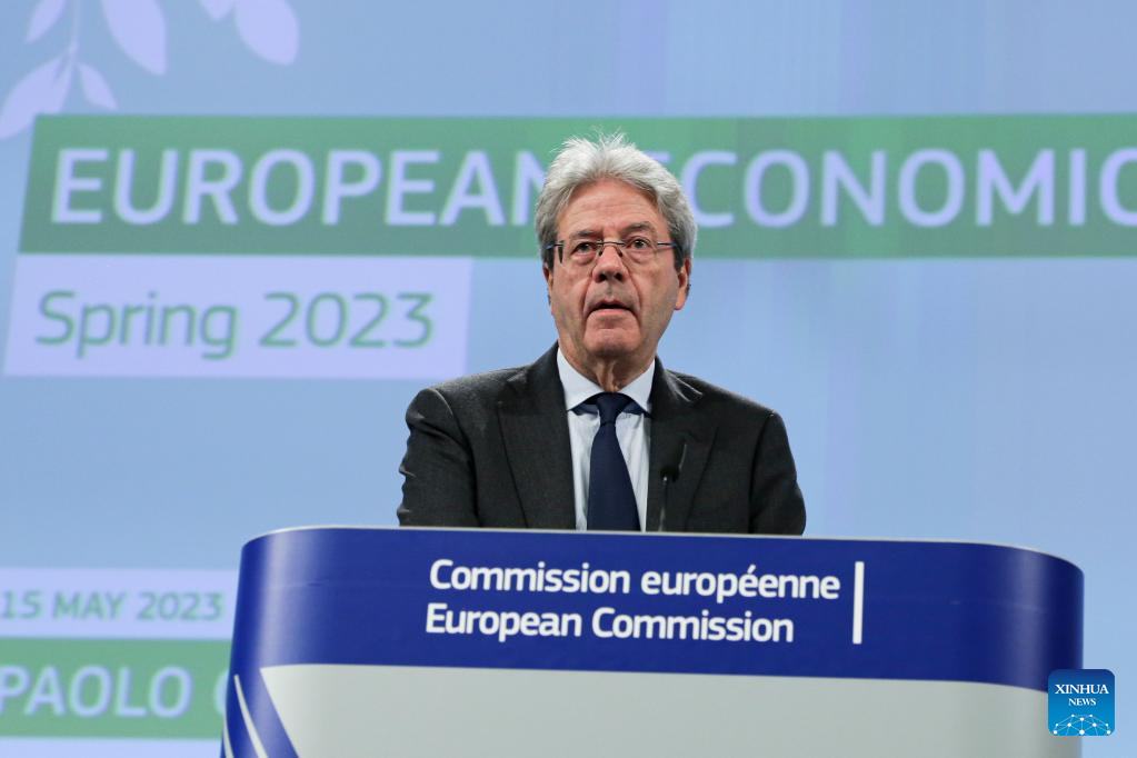 Press conference on Spring 2023 Economic Forecast held in Brussels, Belgium