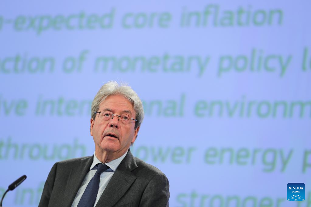 Press conference on Spring 2023 Economic Forecast held in Brussels, Belgium