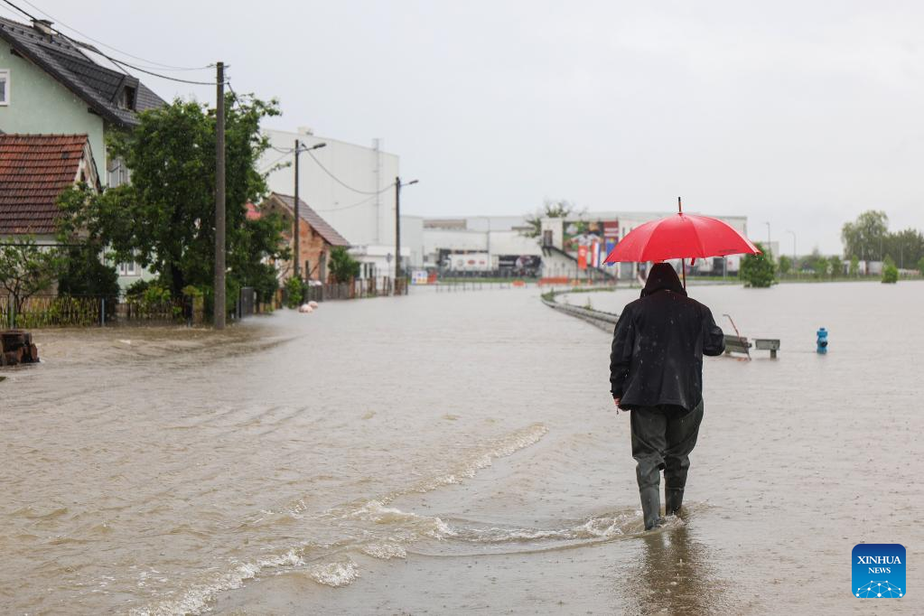 Heavy rainfall causes floods across Central Europe