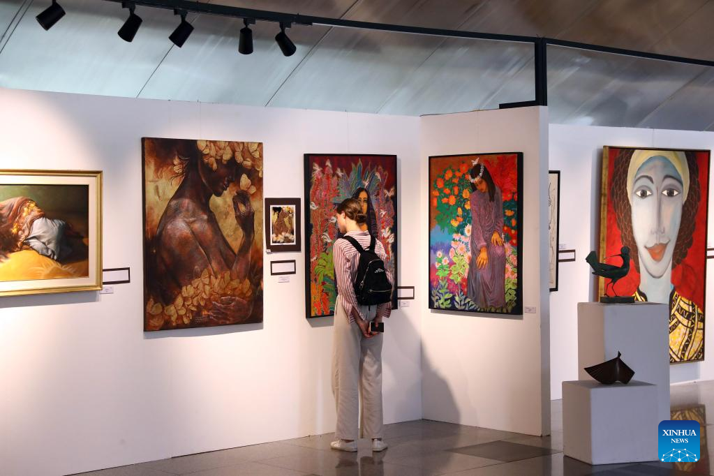Feature: Art exhibition in Cairo's civilization museum highlights women's empowerment