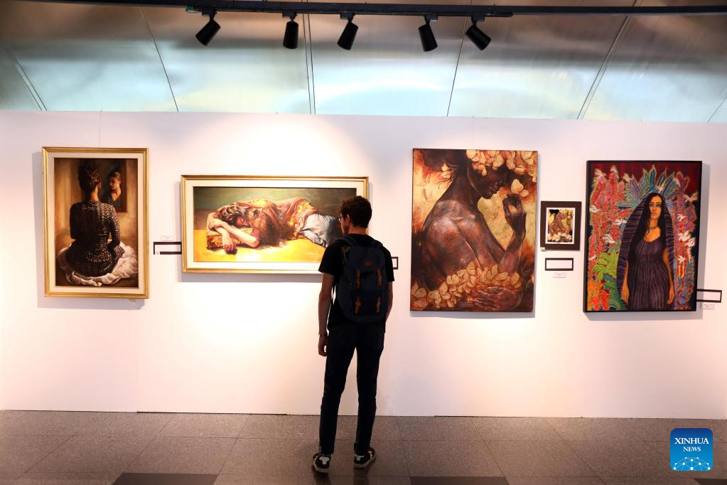 Feature: Art exhibition in Cairo's civilization museum highlights women's empowerment