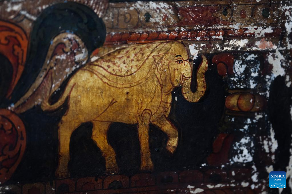 Murals seen in Donggar and Piyang grottoes in Tibet