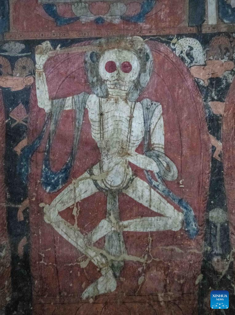 Murals seen in Donggar and Piyang grottoes in Tibet