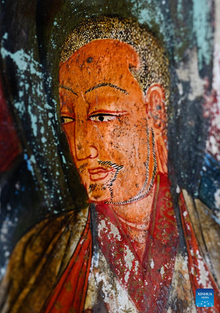 Murals seen in Donggar and Piyang grottoes in Tibet