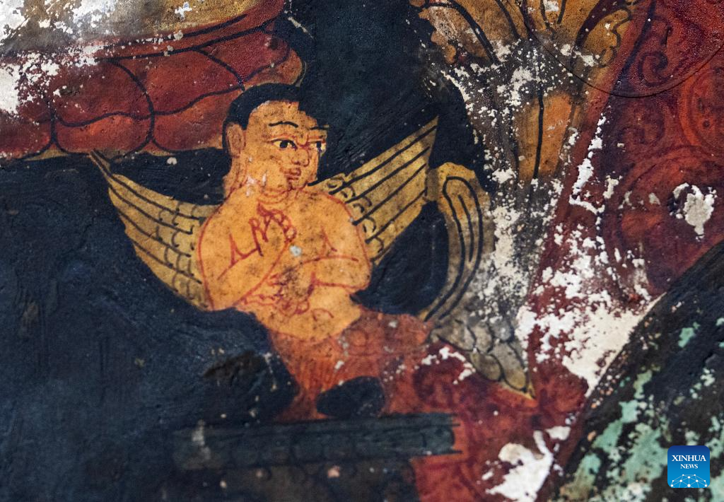 Murals seen in Donggar and Piyang grottoes in Tibet