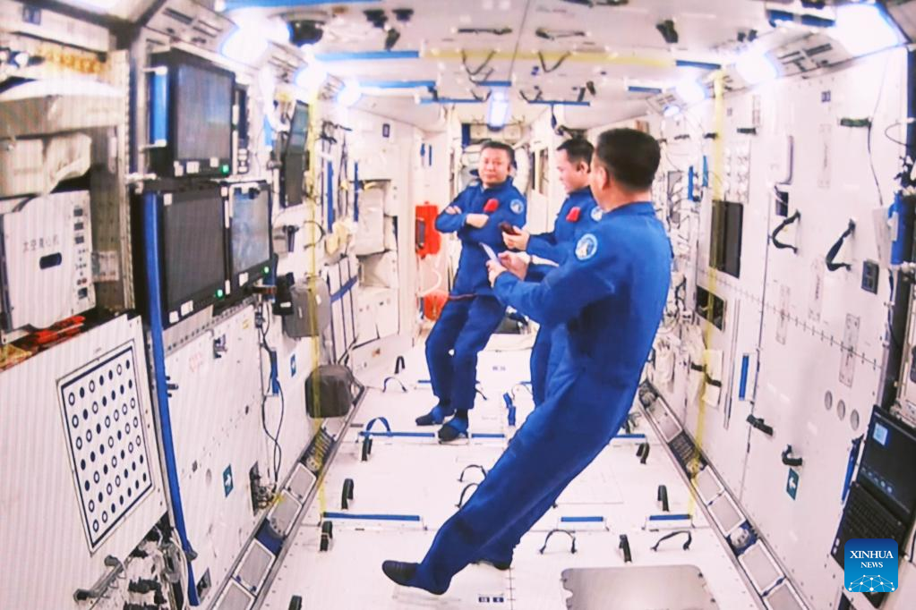 China's Shenzhou-16 crewed spaceship docks with space station combination