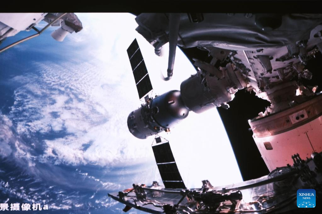 China's Shenzhou-16 crewed spaceship docks with space station combination
