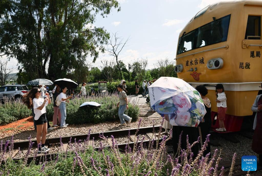 Tourism railway line attracts visitors in Honghe, SW China