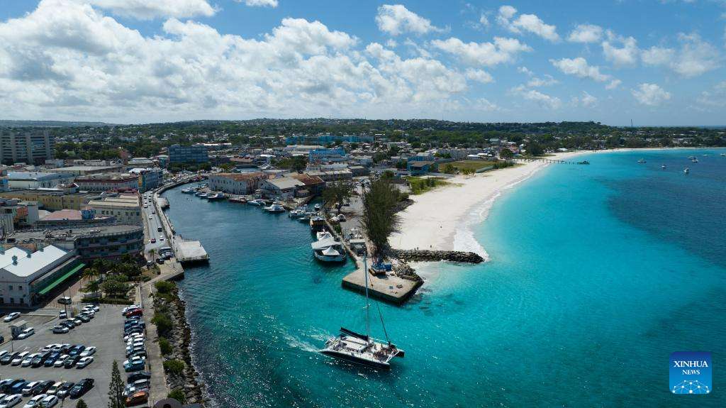 Coastal view of Bridgetown in Barbados