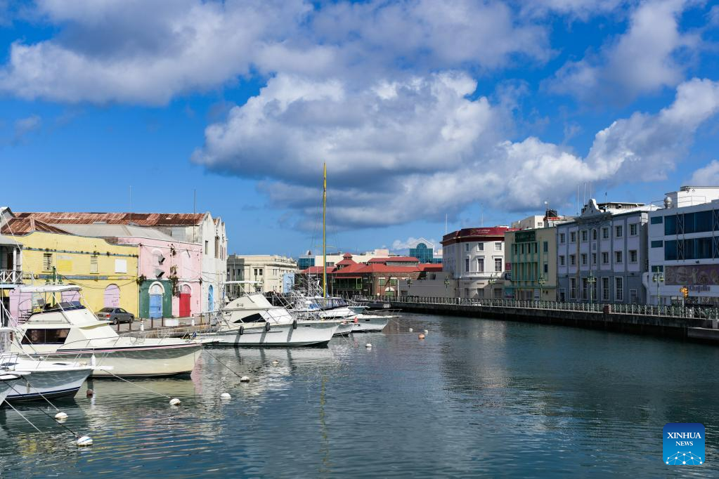 Coastal view of Bridgetown in Barbados