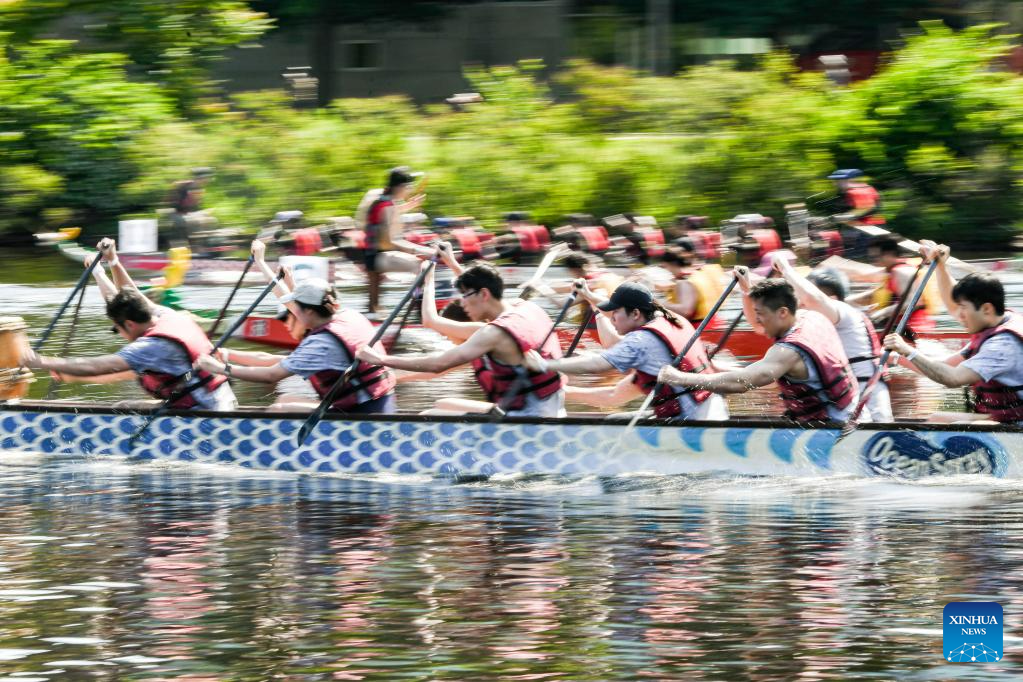 Teams compete at Boston Hong Kong Dragon Boat Festival
