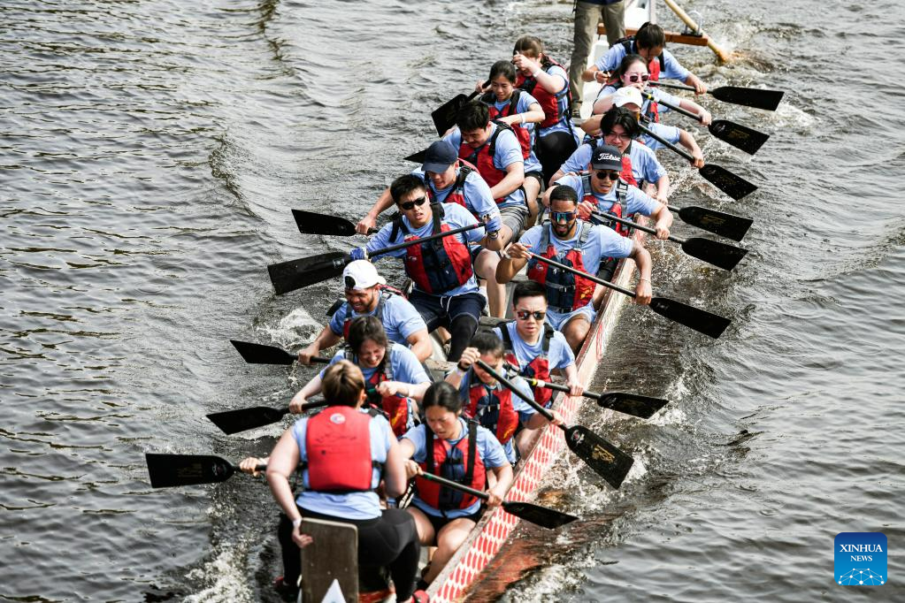Teams compete at Boston Hong Kong Dragon Boat Festival