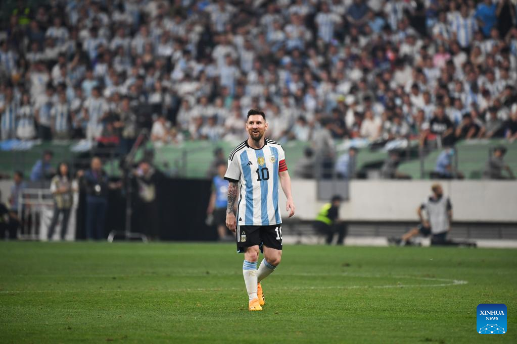 Messi scores as Argentina beat Australia at Beijing Workers' Stadium