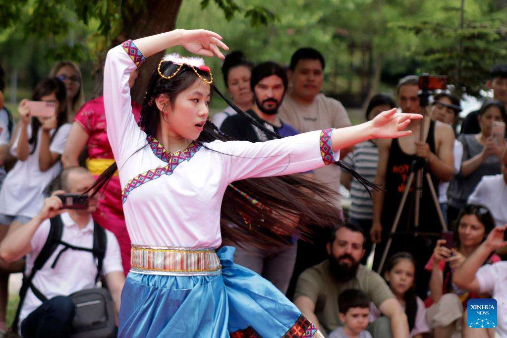 Dragon boat race in Romania marks Chinese traditional festival