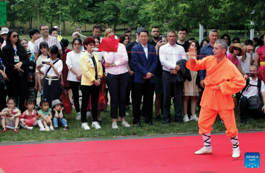 Dragon boat race in Romania marks Chinese traditional festival