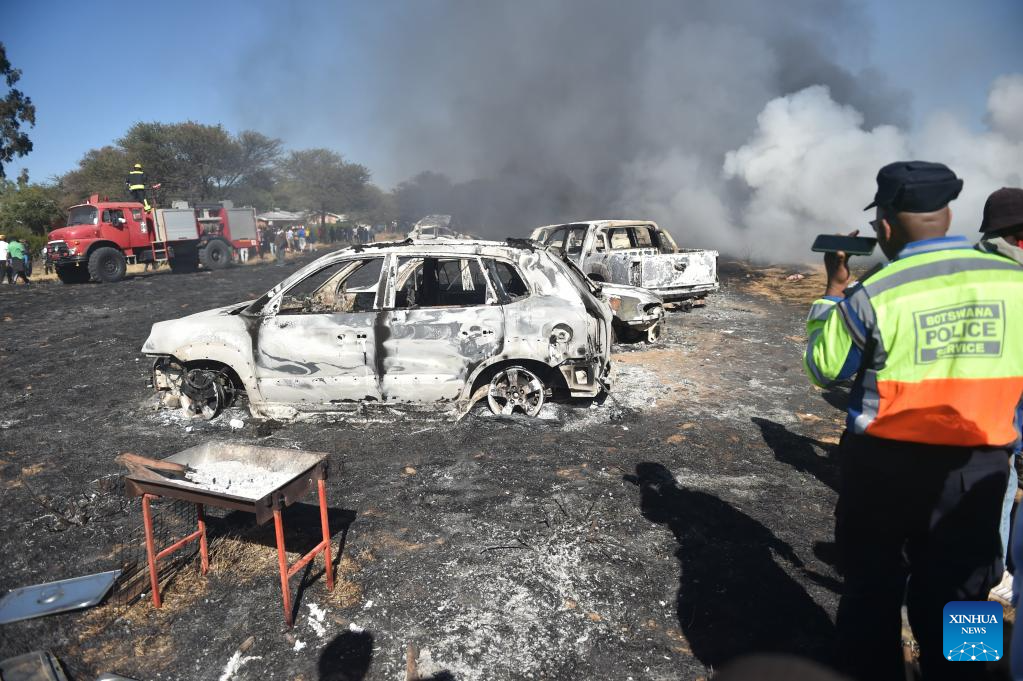 49 cars catch fire at racing event in Botswana