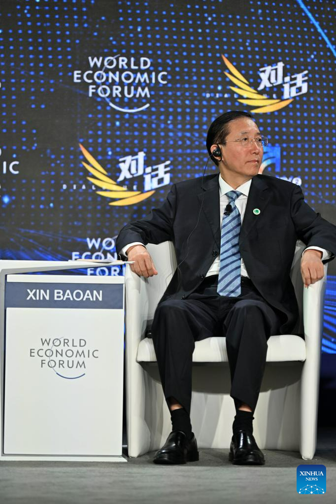 Participants attend sessions at Summer Davos in Tianjin