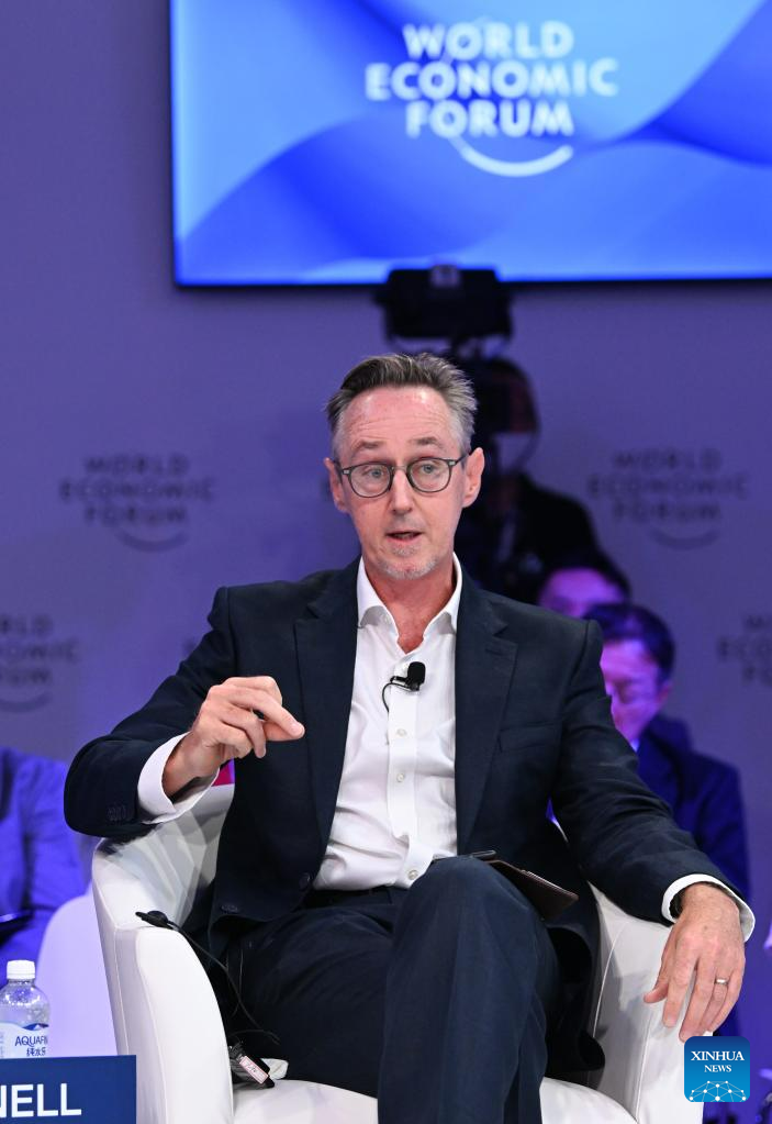 Participants attend sessions at Summer Davos in Tianjin