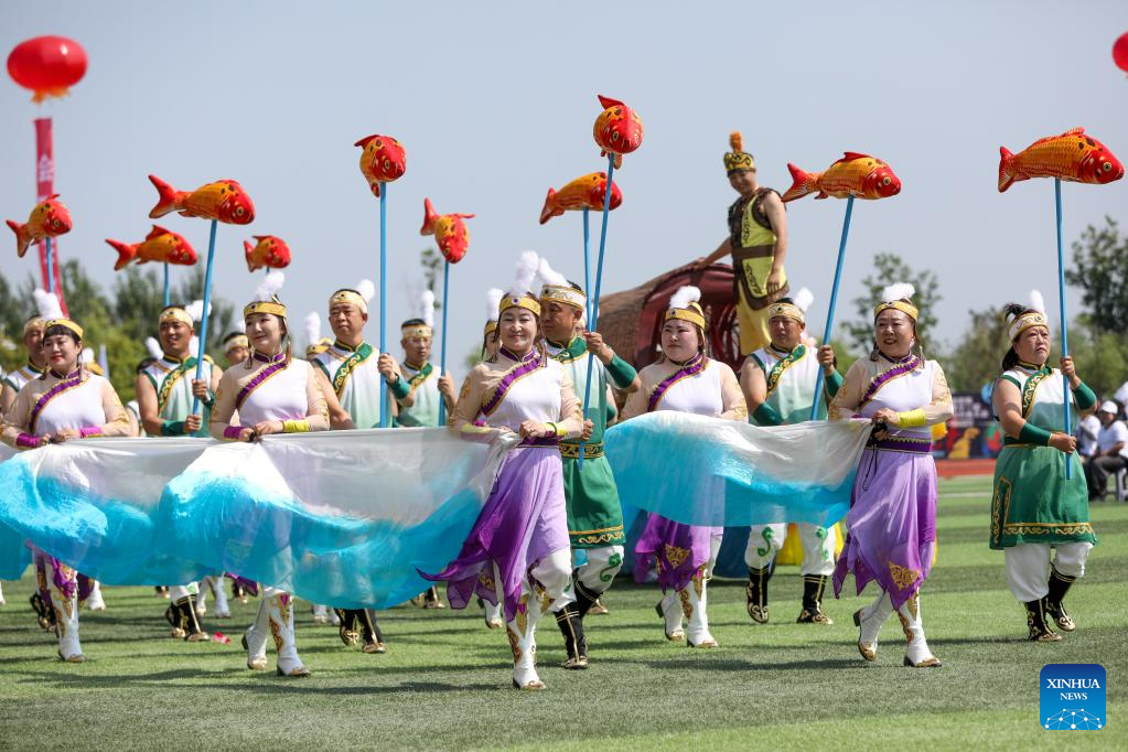 11th Wurigong Festival of Hezhe ethnic group celebrated in NE China's Heilongjiang