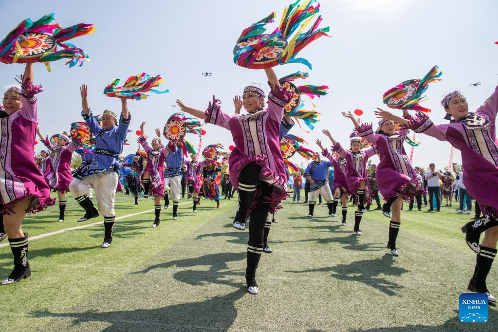 11th Wurigong Festival of Hezhe ethnic group celebrated in NE China's Heilongjiang
