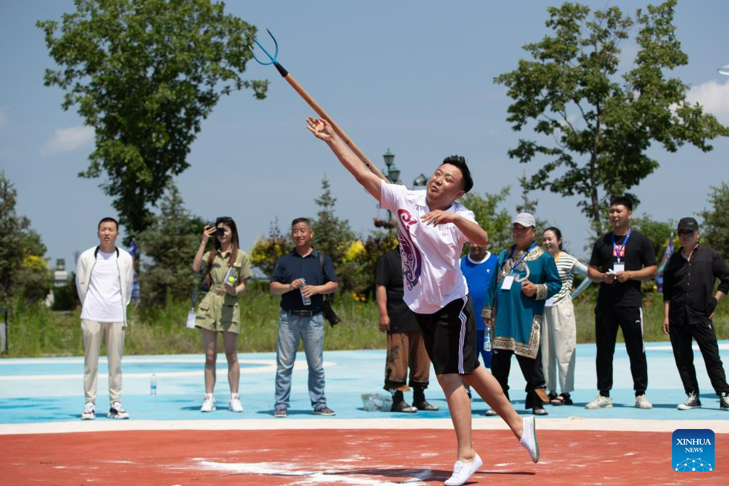 11th Wurigong Festival of Hezhe ethnic group celebrated in NE China's Heilongjiang