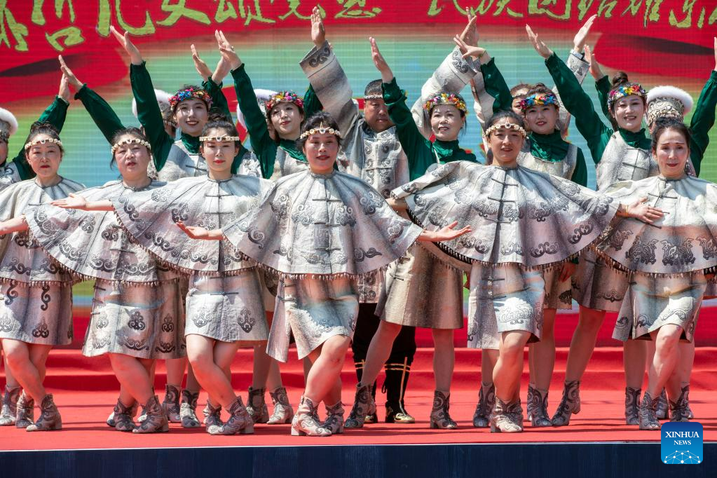 11th Wurigong Festival of Hezhe ethnic group celebrated in NE China's Heilongjiang