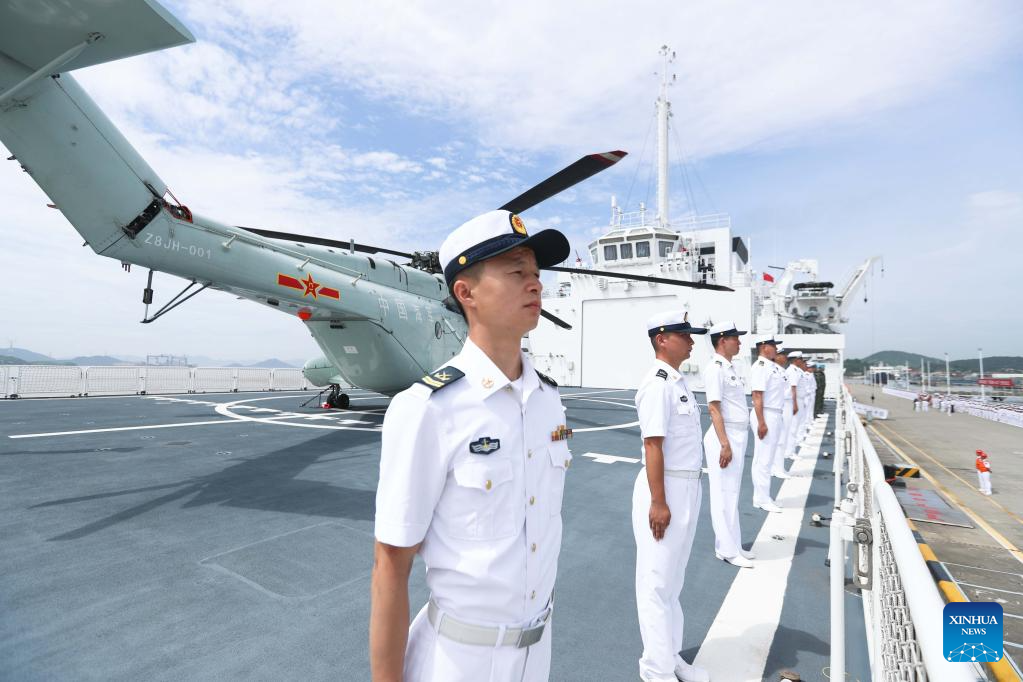 Chinese naval hospital ship sets sail for humanitarian mission