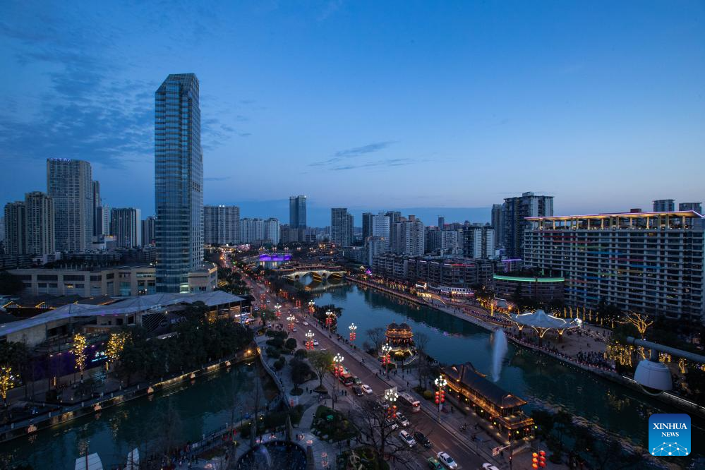 Water quality of Jinjiang River in Chengdu improves due to ecology management