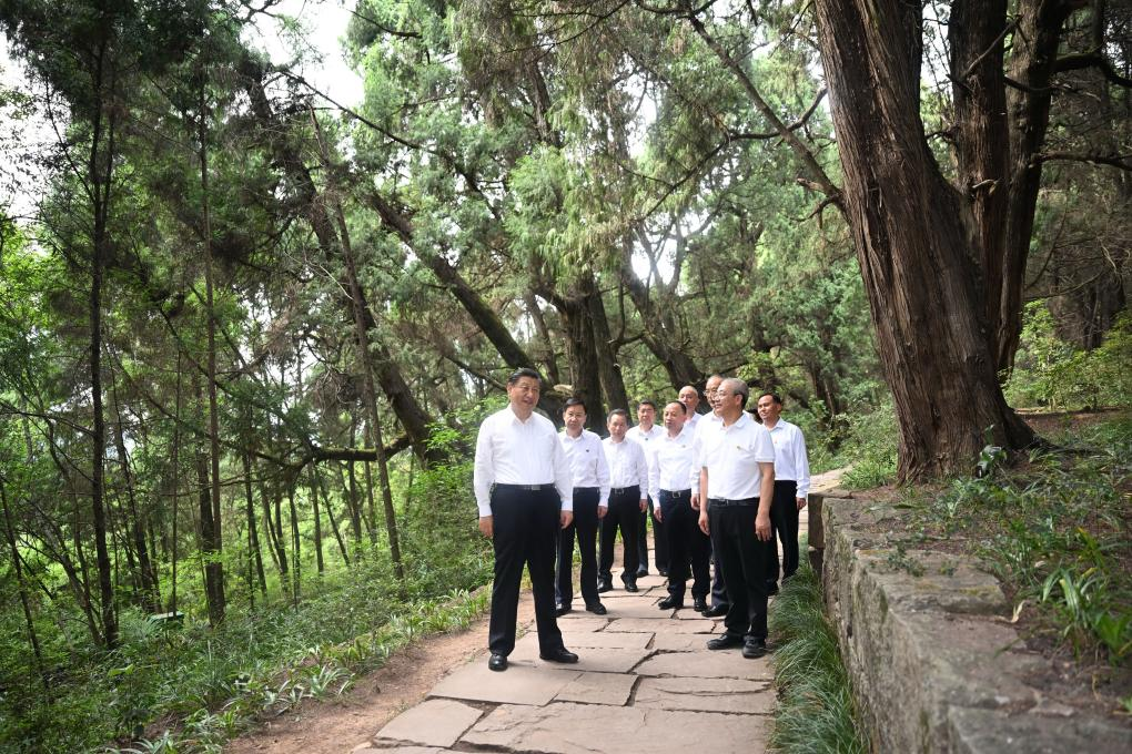 Xi inspects SW China's Sichuan