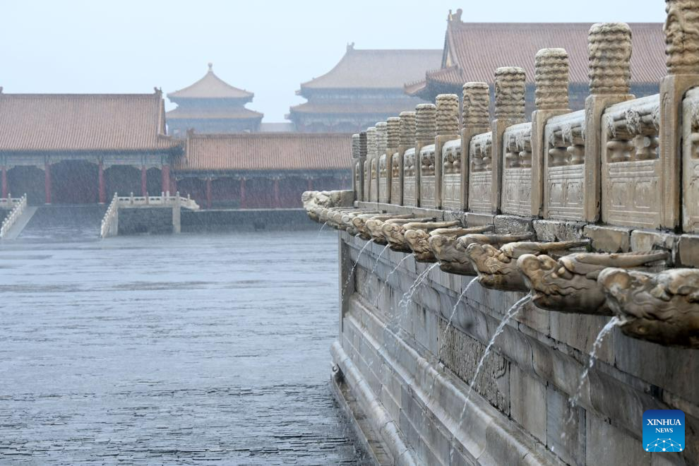 Forbidden City remains free of flooding thanks to sound drainage system