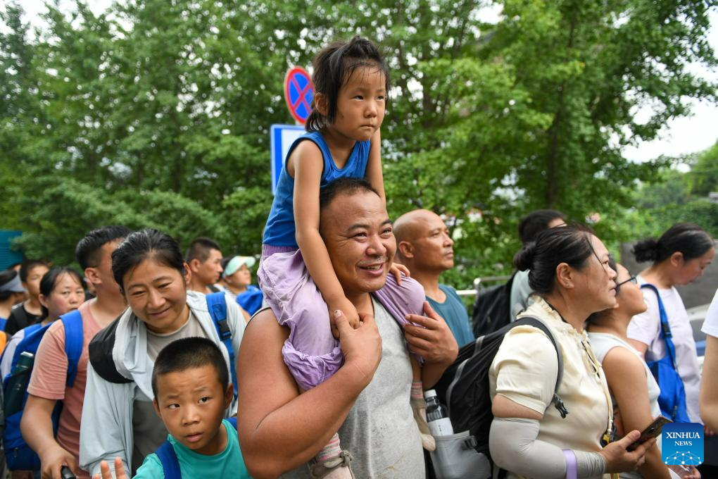 Trapped passengers in Mentougou District of Beijing safely transferred