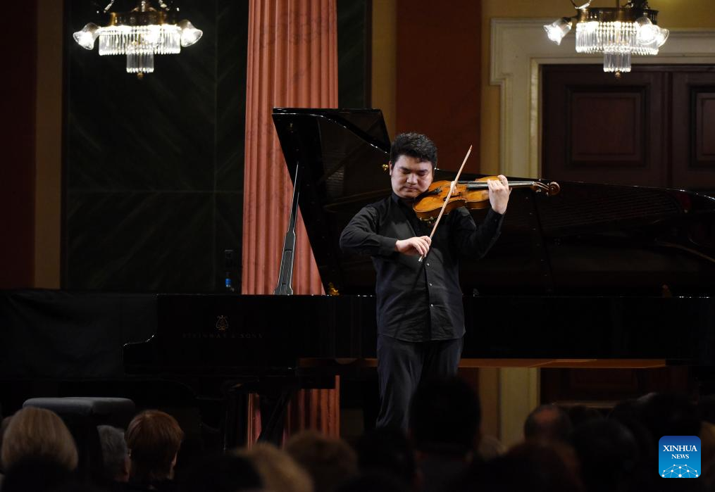 Chinese musicians perform in Vienna, Austria