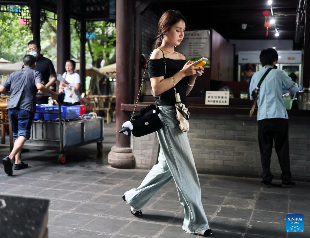 People experience Chengdu-style life in Heming tea house