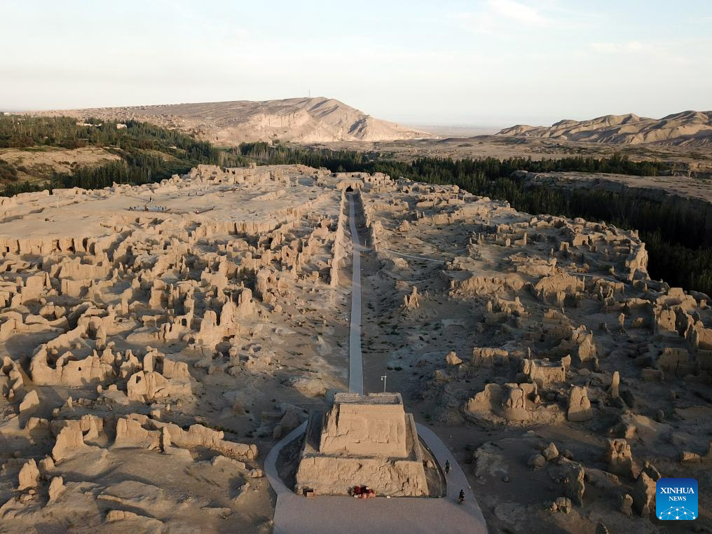 Scenery of Jiaohe ancient city in Turpan, NW China