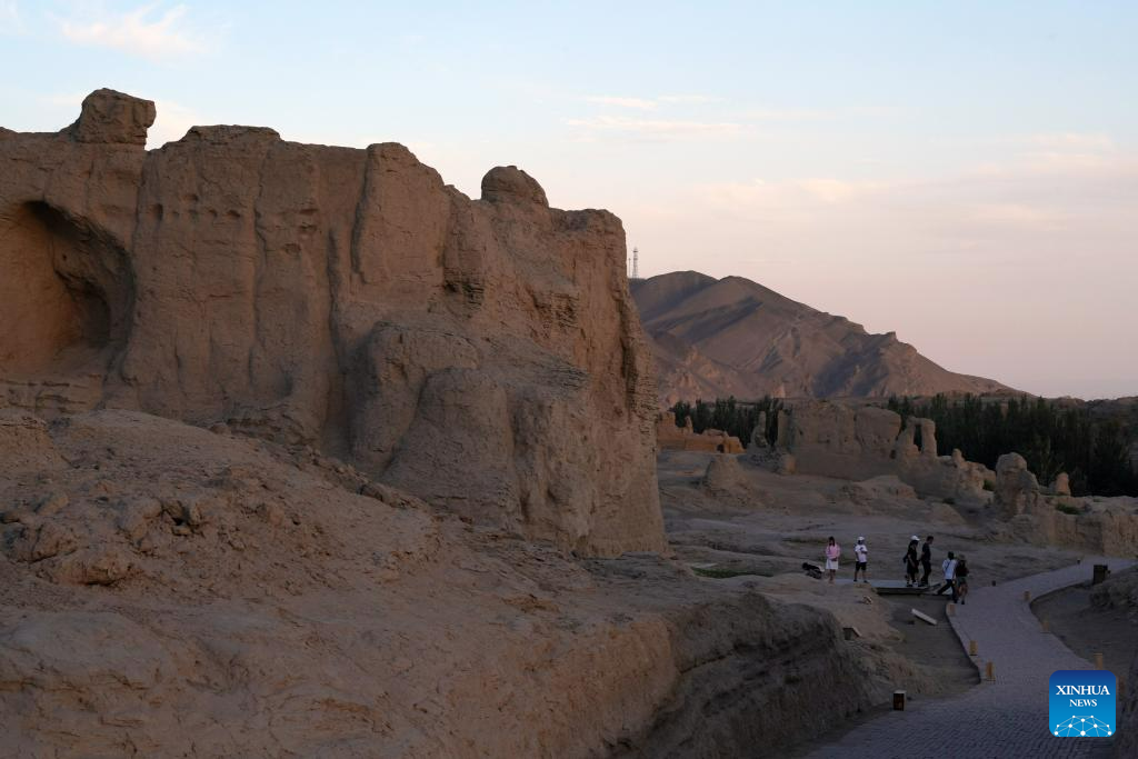 Scenery of Jiaohe ancient city in Turpan, NW China