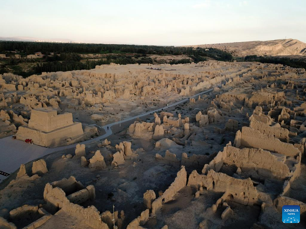 Scenery of Jiaohe ancient city in Turpan, NW China