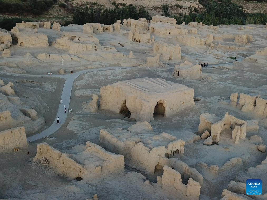 Scenery of Jiaohe ancient city in Turpan, NW China