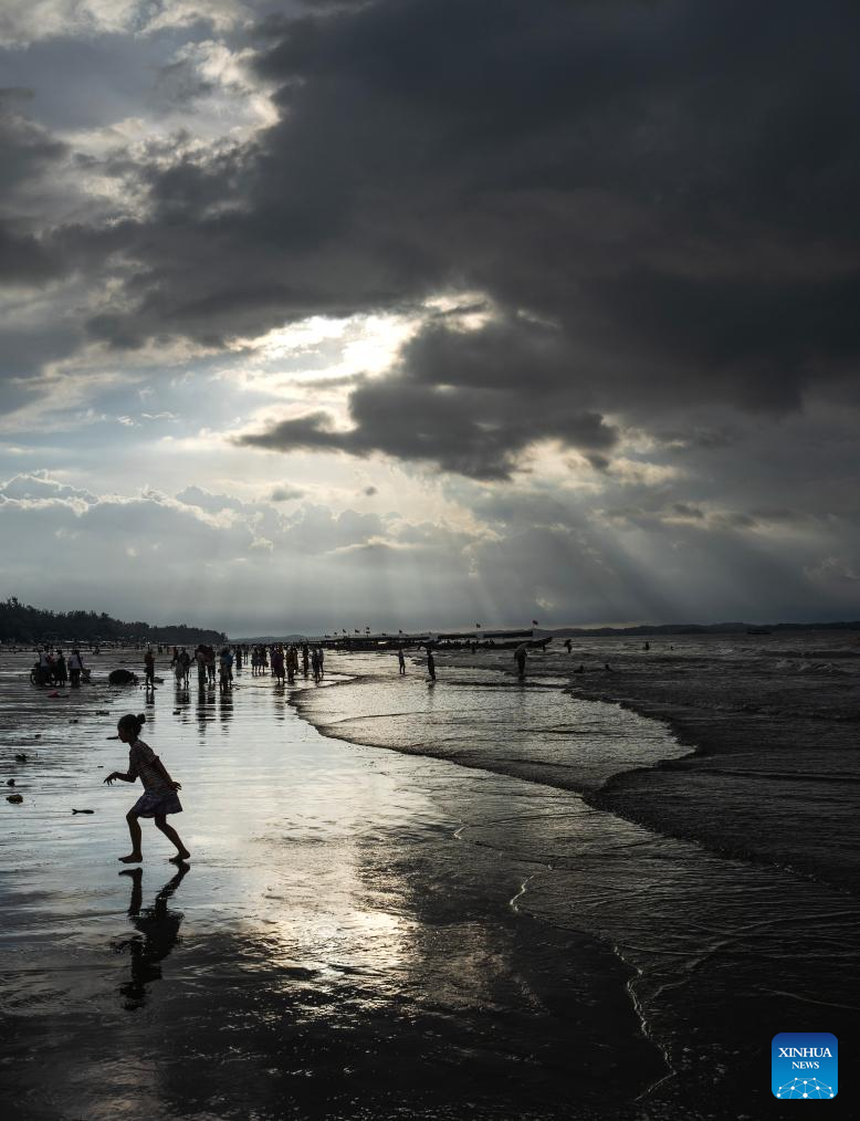 View of Jintan beach in China's Guangxi